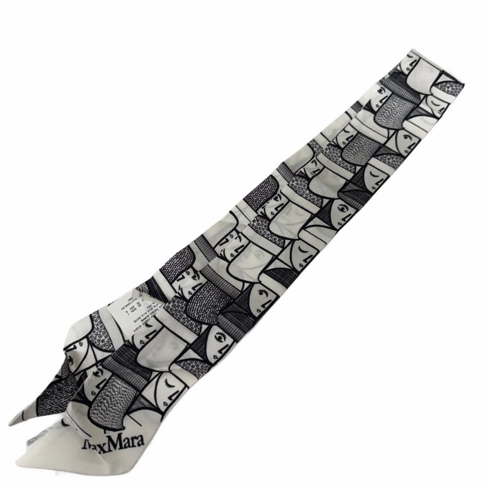 MaxMara Ara Monochrome Scarf